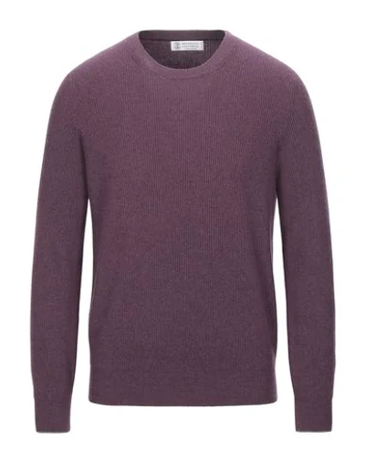 Brunello Cucinelli Sweaters In Light Purple