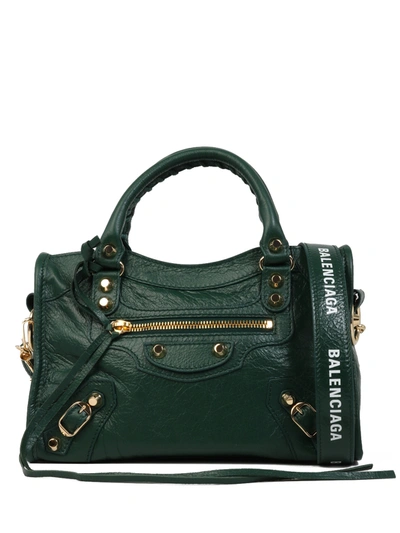 Balenciaga Classic Mini City Bag In Green