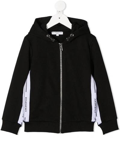 Givenchy Kids' Branded Long-sleeve Hoodie In Black