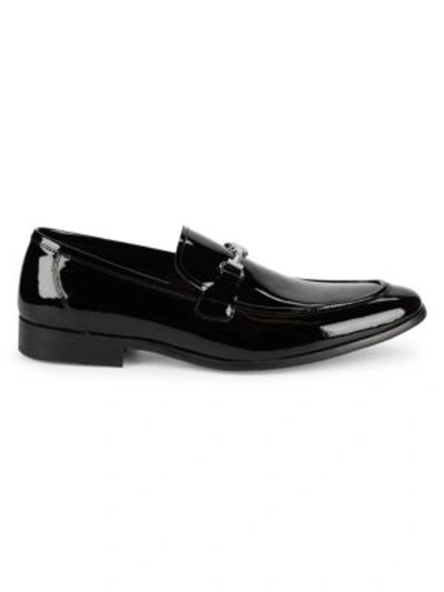 Saks Fifth Avenue Men's New Last Patent Leather Loafers In Black