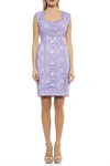 Alexia Admor Brynne Lace Cap Sleeve Dress In Lavender