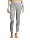 Calvin Klein Logo Waist Jogger Pants In Grey