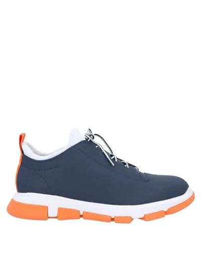 Swims City Hiker Leather-coated Sneakers In Navy