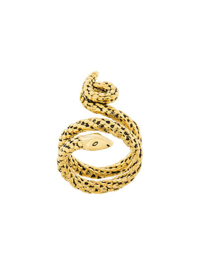 Aurelie Bidermann Asclepios Gold-plated Ring In Metallic