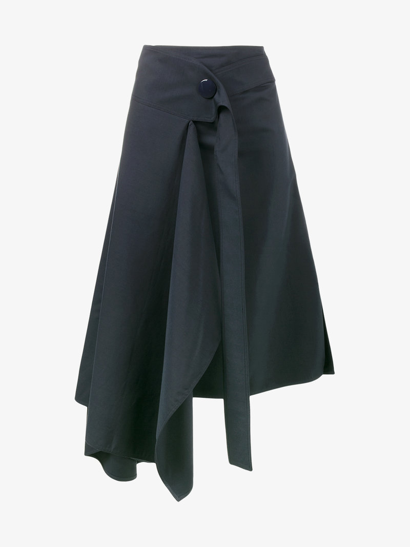 Marni Goma Asymmetric Midi Skirt | ModeSens