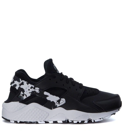 Nike Air Huarache Run Black And White Sneaker In Nero