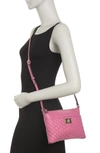 Karl Lagerfeld Agyness Quilted Crossbody Bag In Orchid