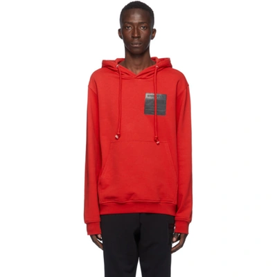 Maison Margiela Red 'stereotype' Hoodie In 314 Red