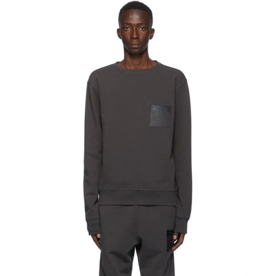 Maison Margiela Grey 'stereotype' Crewneck Sweatshirt In 855 Charcoa