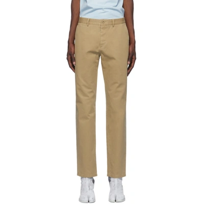 Maison Margiela Beige Chino Trousers In 154 Cookie
