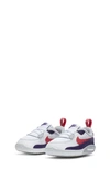 Nike Babies' Air Max 90 Crib Sneaker In White/ Grey/ Eggplant