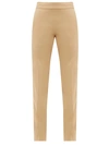 The Row Larry Pleated-waist Cotton-twill Trousers In Sand