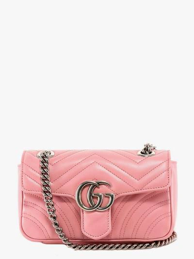 Gucci Mini Gg Marmont In Pink