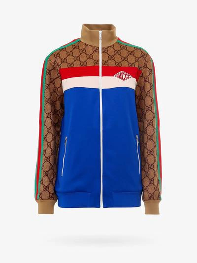 Gucci Sweatshirt In Brown