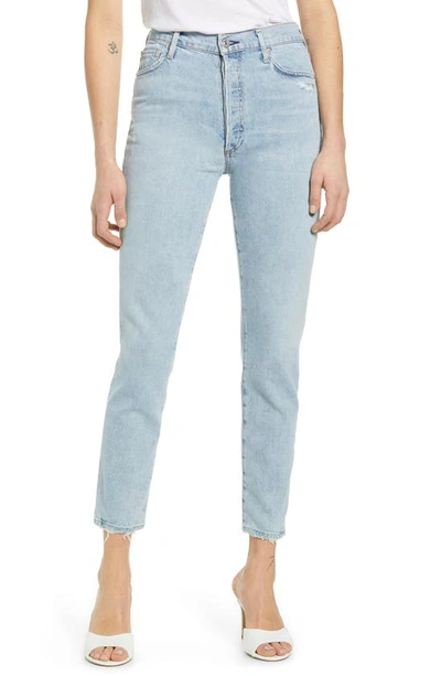 Citizens Of Humanity Olivia High Waist Crop Slim Leg Jeans In Imagine