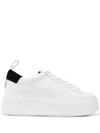 Ash Moon Platform Chunky Sneakers, White/black In Bianco / Nero (white)