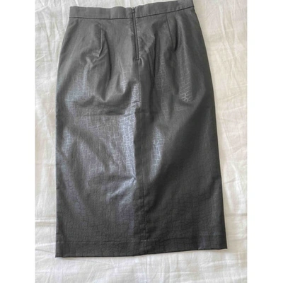 Pre-owned French Connection Black Cotton - Elasthane Skirt