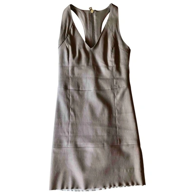 Pre-owned Drome Beige Leather Dress