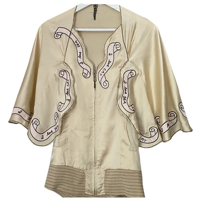 Pre-owned Tsumori Chisato Gold Silk Jacket