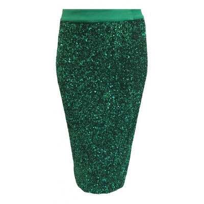 Pre-owned Manish Arora Green Glitter Skirt