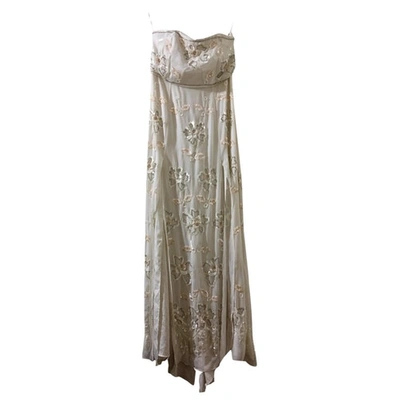 Pre-owned Needle & Thread Maxi Dress In White