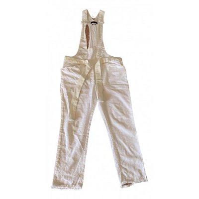 Pre-owned Isabel Marant White Linen Jumpsuit
