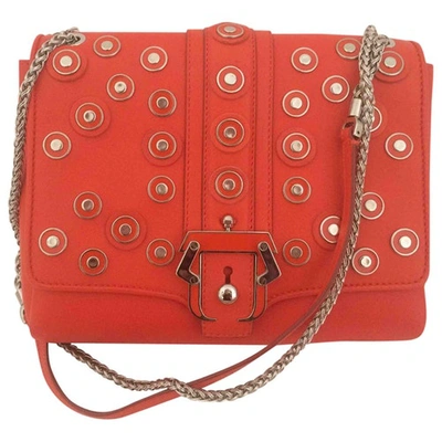 Pre-owned Paula Cademartori Leather Handbag In Orange