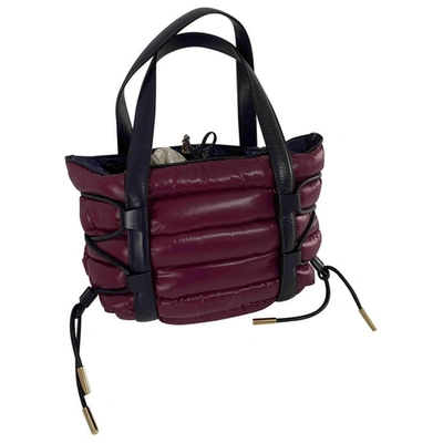 Pre-owned Moncler Handbag In Purple