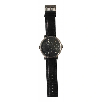 Pre-owned Fossil Watch In Black