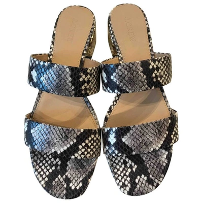 Pre-owned Jcrew Leather Sandals