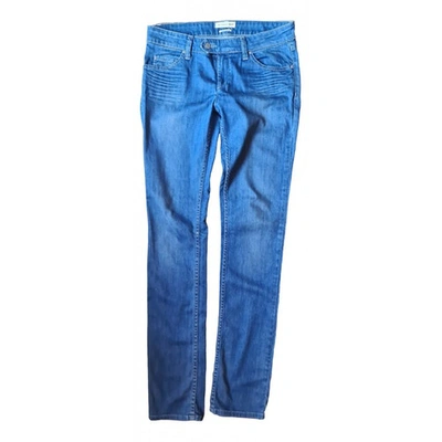 Pre-owned Isabel Marant Étoile Blue Cotton Trousers