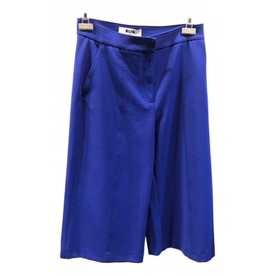 Pre-owned Msgm Short Trousers In Blue