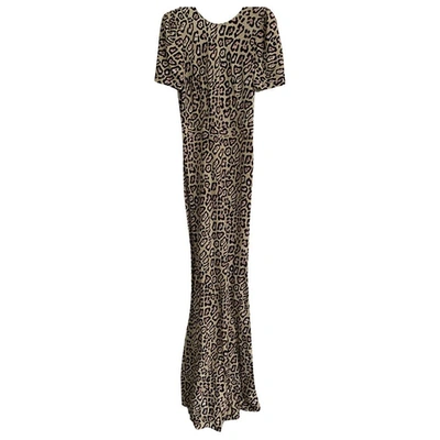 Pre-owned Givenchy Maxi Dress In Beige