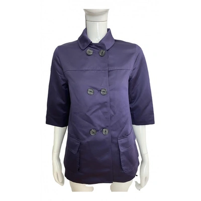 Pre-owned Vera Wang Jacket In Purple
