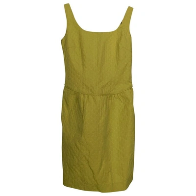 Pre-owned Hoss Intropia Yellow Cotton Dress