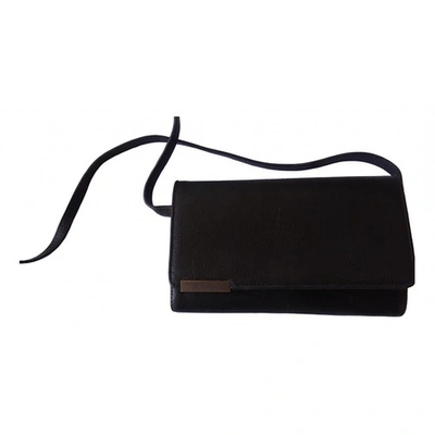 Pre-owned Blumarine Leather Clutch Bag In Black
