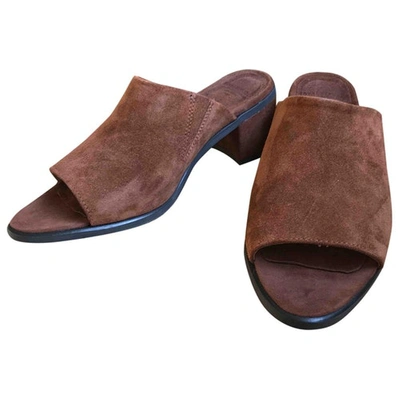 Pre-owned Royal Republiq Brown Suede Sandals