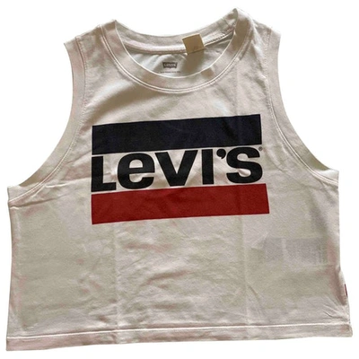 Pre-owned Levi's Jersey Top In White