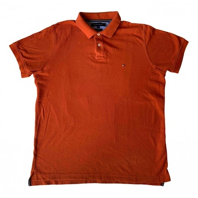 Pre-owned Tommy Hilfiger Polo Shirt In Orange