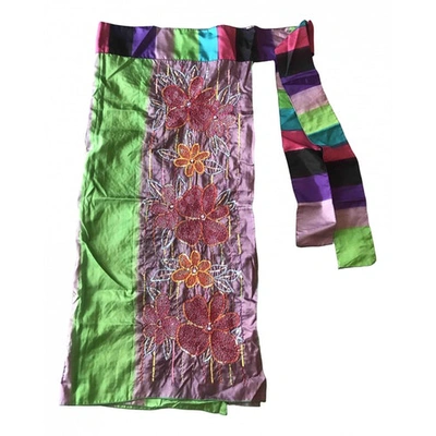 Pre-owned Etro Multicolour Silk Skirt