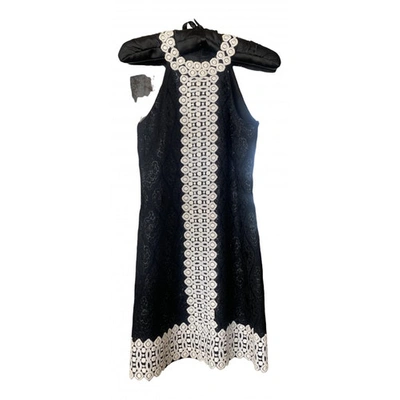 Pre-owned Michael Kors Lace Mini Dress In Black