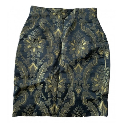 Pre-owned Versace Silk Skirt In Multicolour