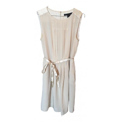Pre-owned Marc By Marc Jacobs Silk Mid-length Dress In Ecru