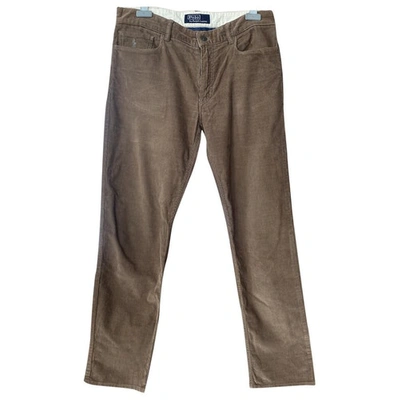 Pre-owned Polo Ralph Lauren Trousers In Brown