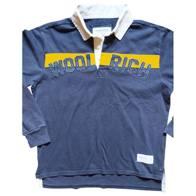 Pre-owned Woolrich Polo Shirt In Blue