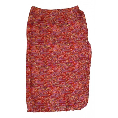 Pre-owned Nanette Lepore Silk Mid-length Skirt In Multicolour