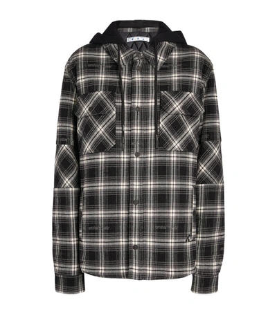 Off-white Hooded Check Overshirt