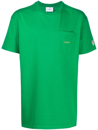 Axel Arigato Chest Pocket T-shirt In Green