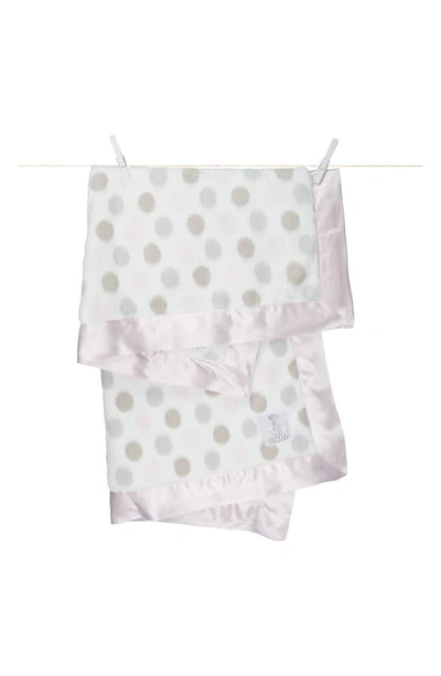 Little Giraffe Luxe Dot Blanket In Pink