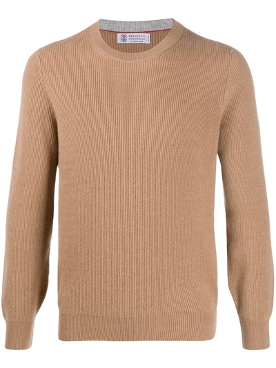 Brunello Cucinelli Cashmere Sweater In Brown